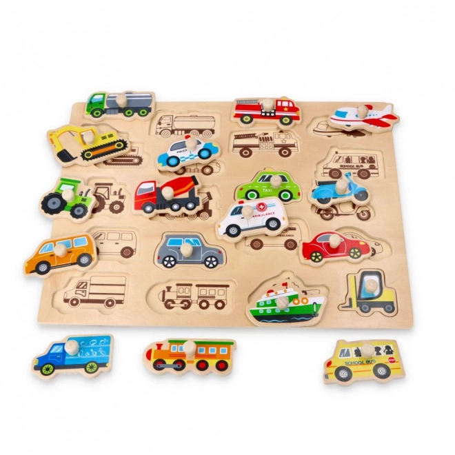 Large Wooden Puzzle Transport
