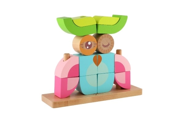 Wooden Owl Puzzle Set