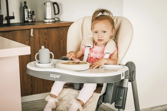 Children's Highchair Monti Diamond Grey