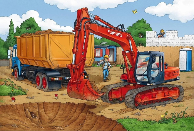 Detailed construction scenery