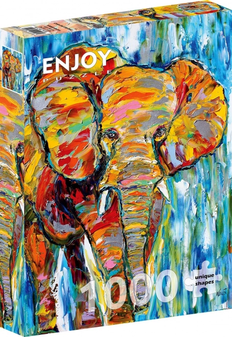 Colorful Elephant Puzzle 1000 Pieces