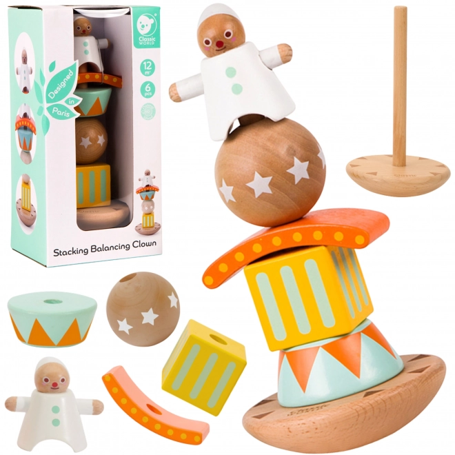 Classic World Wooden Balancing Clown Set