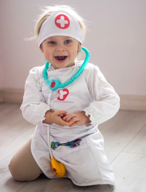 Nurse Costume with Cap for Kids