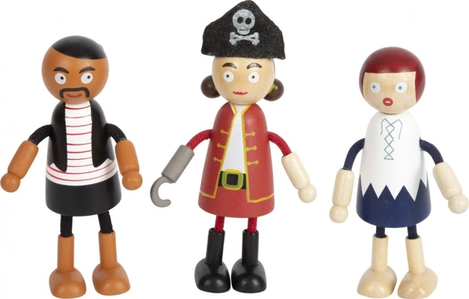 Pirate Crew Flexible Dolls Set