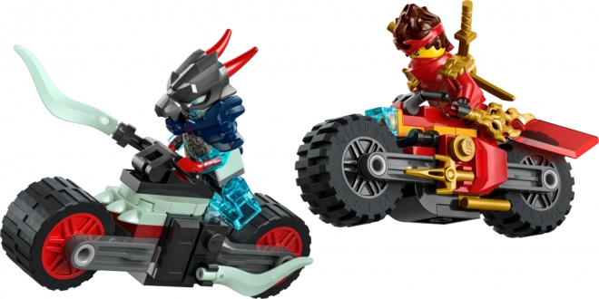 Lego Ninjago Kai und Motorradrennen