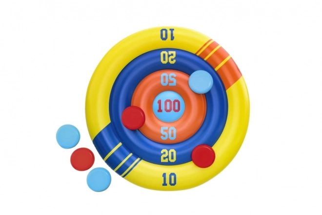 Inflatable Pool Target Game with Frisbee 140 cm