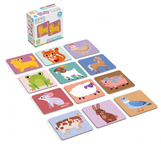 Large Memory Game Barnyard Animals