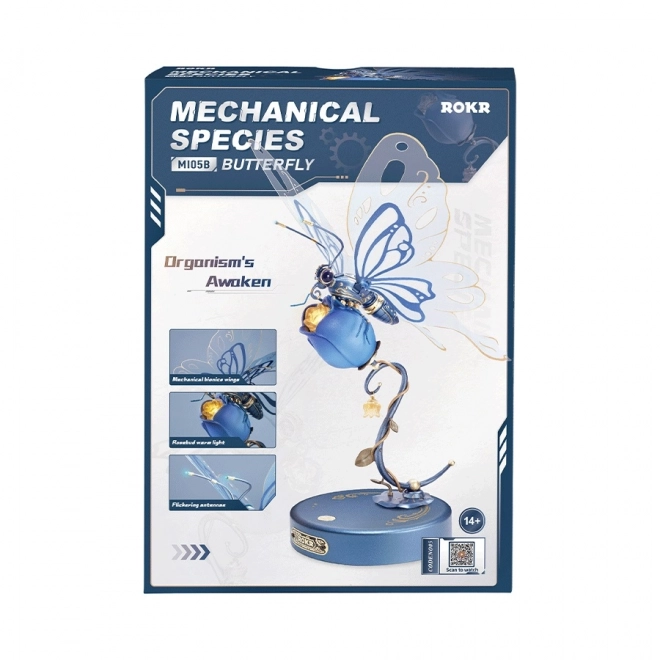 3D Mechanical Blue Butterfly Model Kit