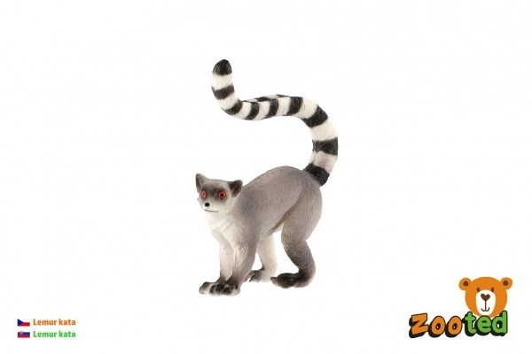 Realistický plastový model lemura kata