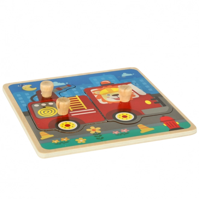 Firefighter Wooden Puzzle Sorter Toy