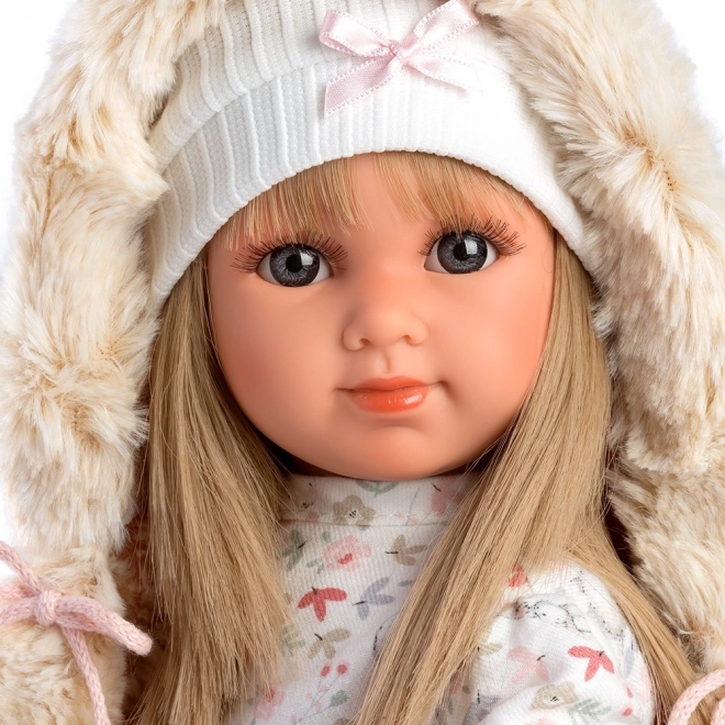 Llorens Elena Realistic Doll with Soft Cloth Body - 35 cm