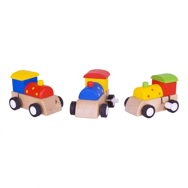 Wooden Pull Back Train by Bigjigs Toys