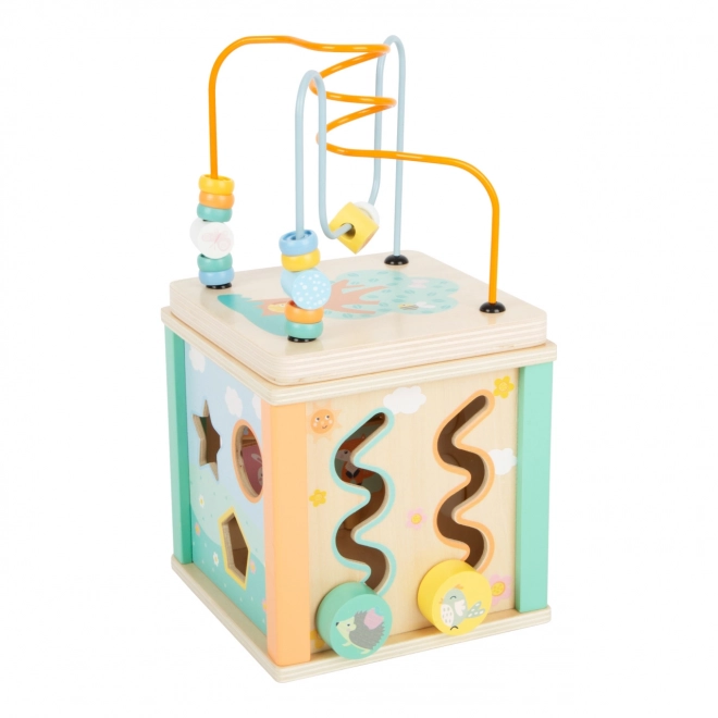 Pastel Wooden Activity Cube