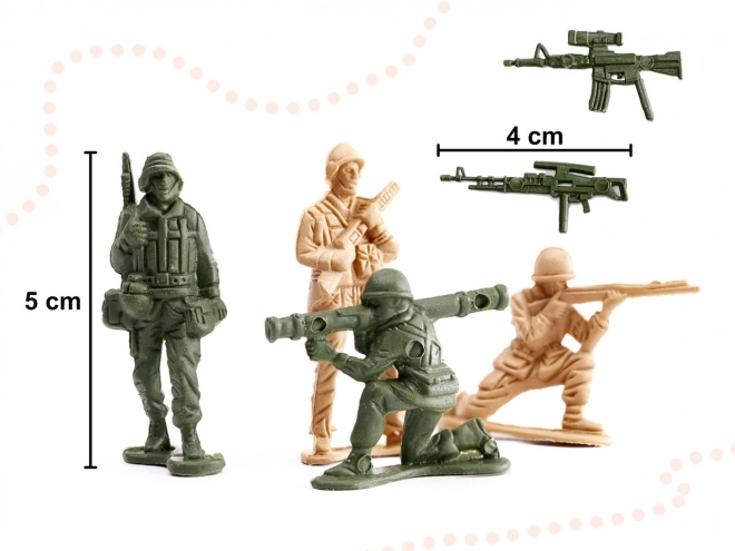 Military Base Toy Set with 114 Figures