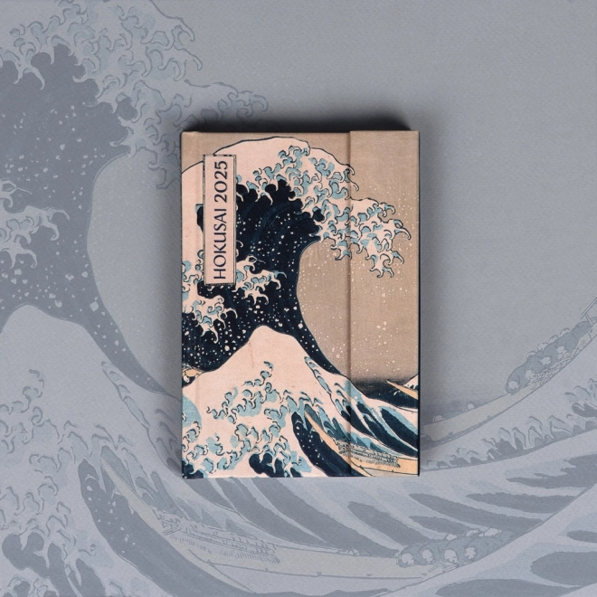 Weekly Magnet Diary with Katsushika Hokusai Design 2025