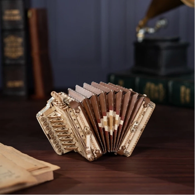 Wooden 3D Puzzle Pull Accordion