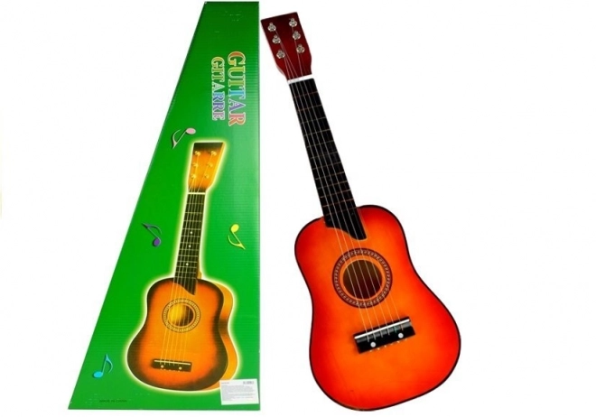 Wooden Classical Guitar with Plectrum Red