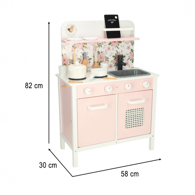 Wooden Play Kitchen Set by Lulilo