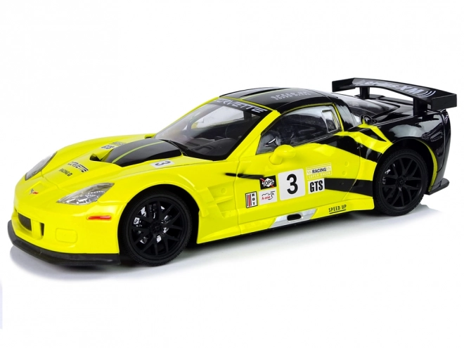 Remote Control Corvette C6.R Racing Car Yellow