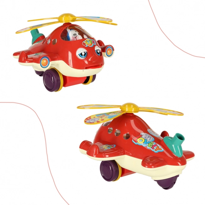 Push Along Toy Airplane Helicopter with Sound