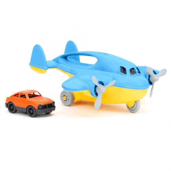 Green Toys Blue Airplane with Car