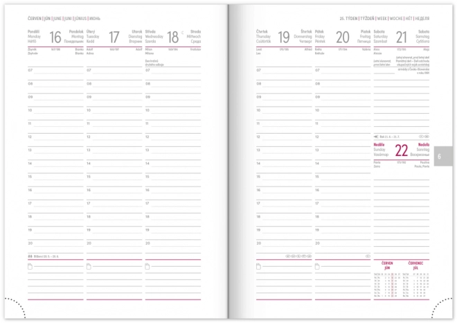 Weekly Planner Balacron 2025 Silver