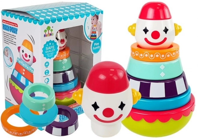 Educational Clown Roly-Poly with Patterns and Sound