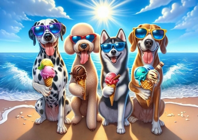 Puzzle Dogs on Holiday 200 pieces