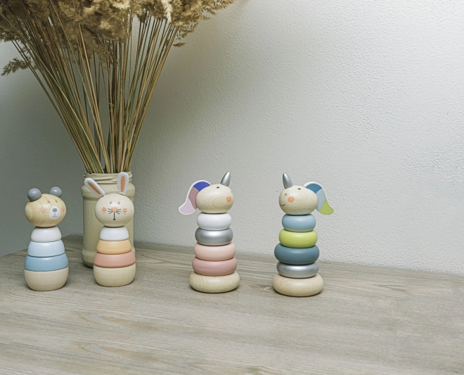 Wooden Stackable Bear Toy