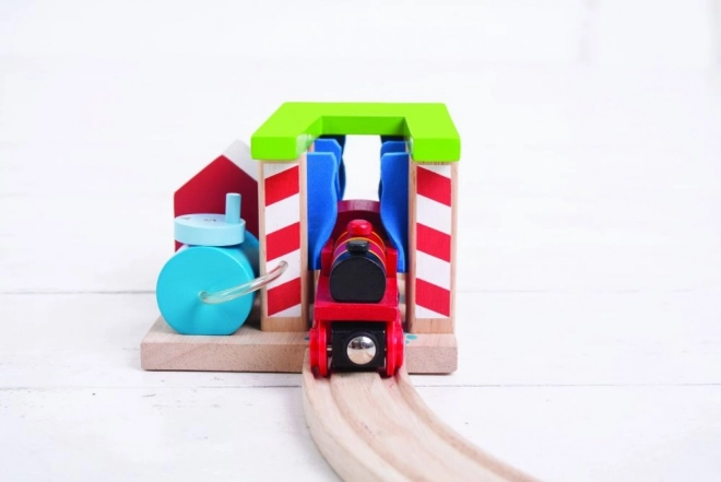 Wooden Train Car Wash For Bigjigs Rail Sets