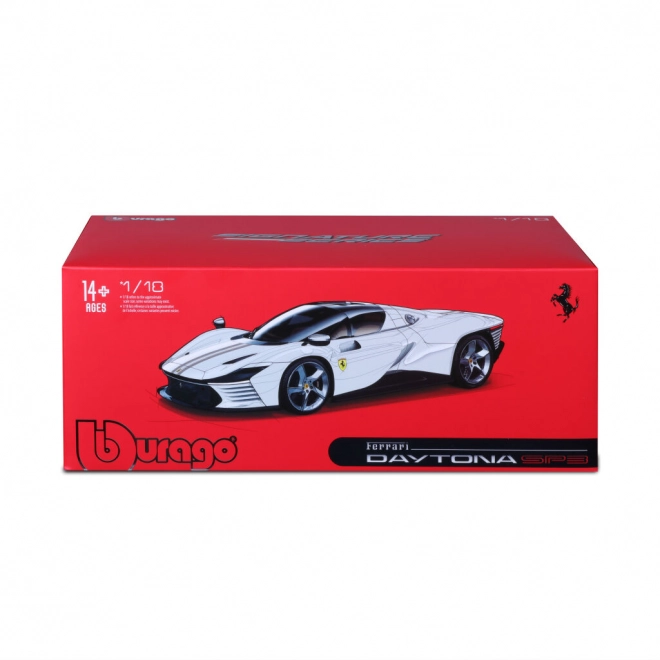 Ferrari Daytona SP3 White Model 1:18 by Bburago