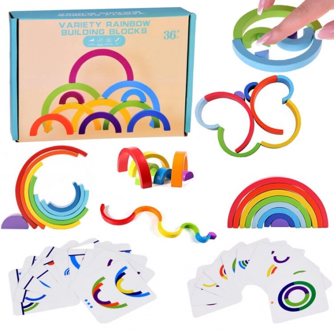 Montessori Wooden Rainbow Puzzle