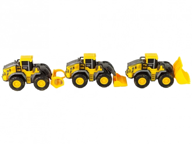 Yellow Construction Vehicle Set - 3 Models