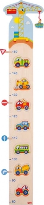 Wooden Growth Chart Vehicles