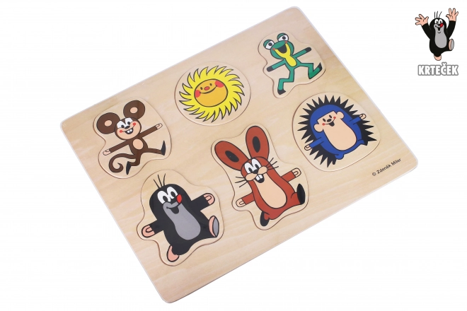 Wooden Puzzle Friends with Mole