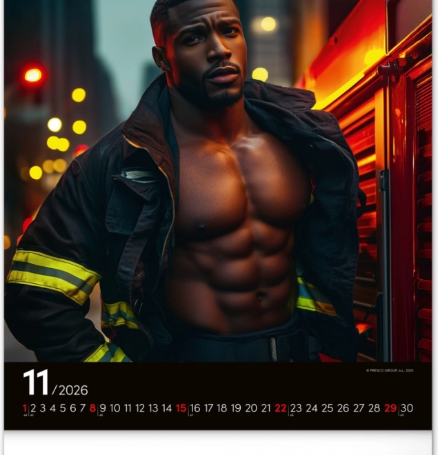 Wall Calendar Firefighters Dreamy 2026