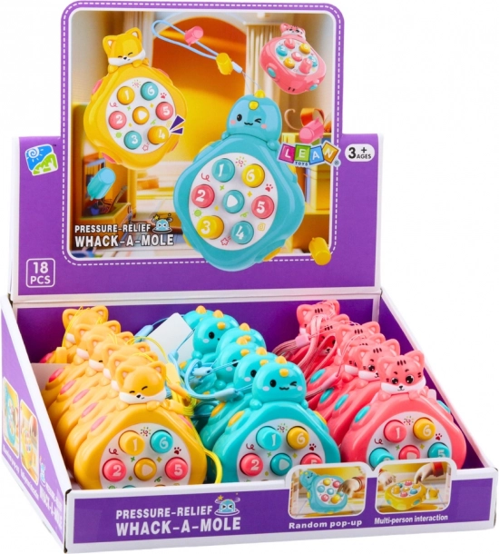 Mini game Whack a Mole - animals, numbers and colors