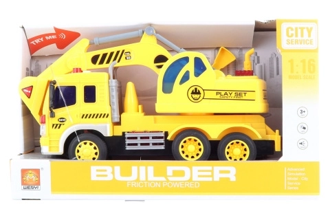 Battery-Powered Excavator Toy Truck