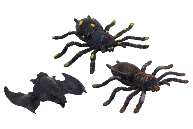 Rubber Spider and Bat Toys