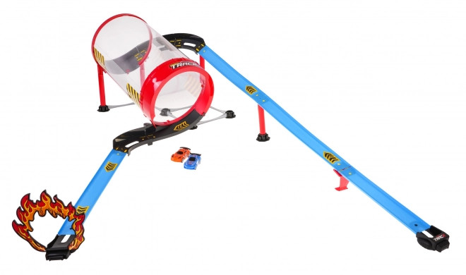 Extreme Racing Track with Barrel for Kids 3+