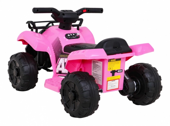 Kids' Pink Quad Ride-on with MP3 and LED Lights