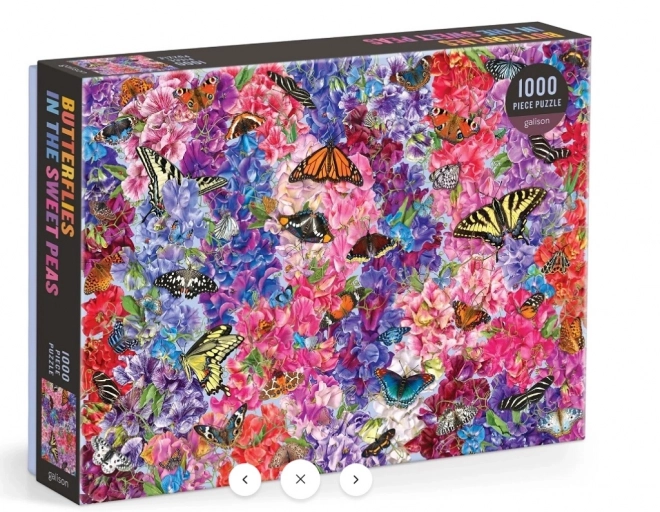 Butterflies in Sweet Peas Puzzle 1000 Pieces