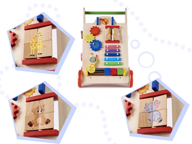 Wooden Walker Educational Cube 6-in-1