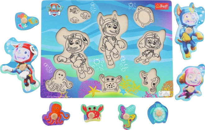 Wooden Puzzle PAW Patrol Underwater Adventure