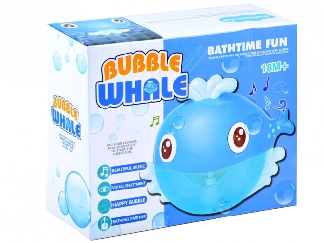 Bath Time Whale Toy with Bubbles and Melodies