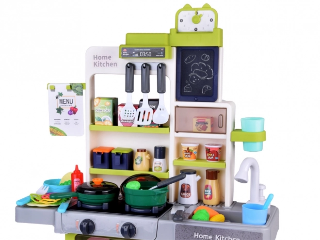 Interactive Kitchen Playset with Light, Sound, and Water Effects