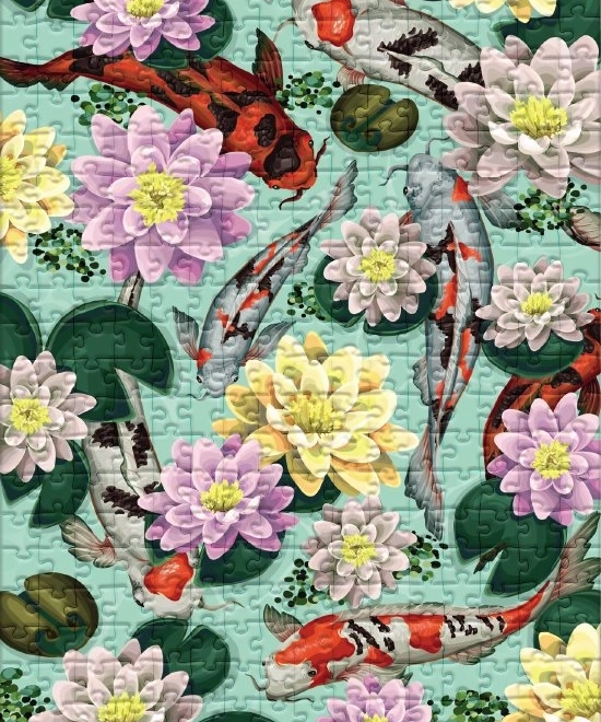 Puzzel Botanica: Lotusbloemen en koi karpers 350 stukjes