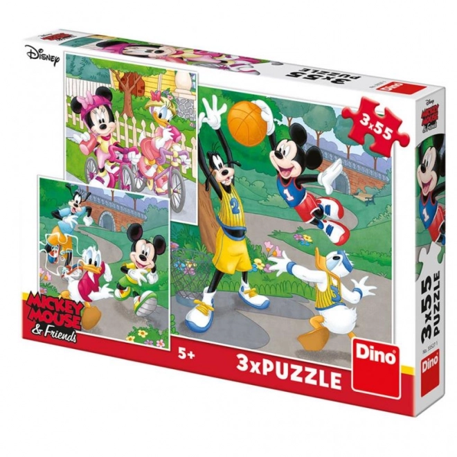 Mickey Mouse and Friends 3 in 1 Puzzle Set