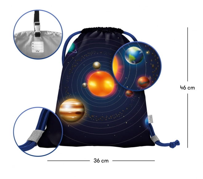 Planet Drawstring Bag