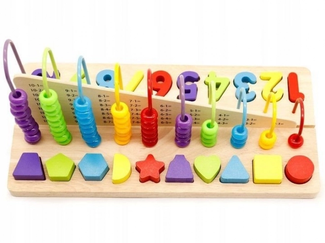 Educational Abacus and Wooden Numbers Set by Ecotoys